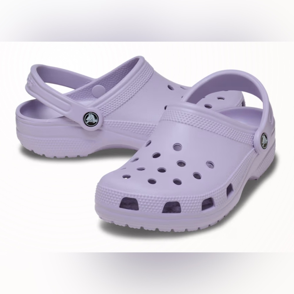❌SOLD❌ NEW [CROCS] Slip-On Classic Clogs Water Shoes Sandals, Lavender W 8 /M 6 - Picture 2 of 11